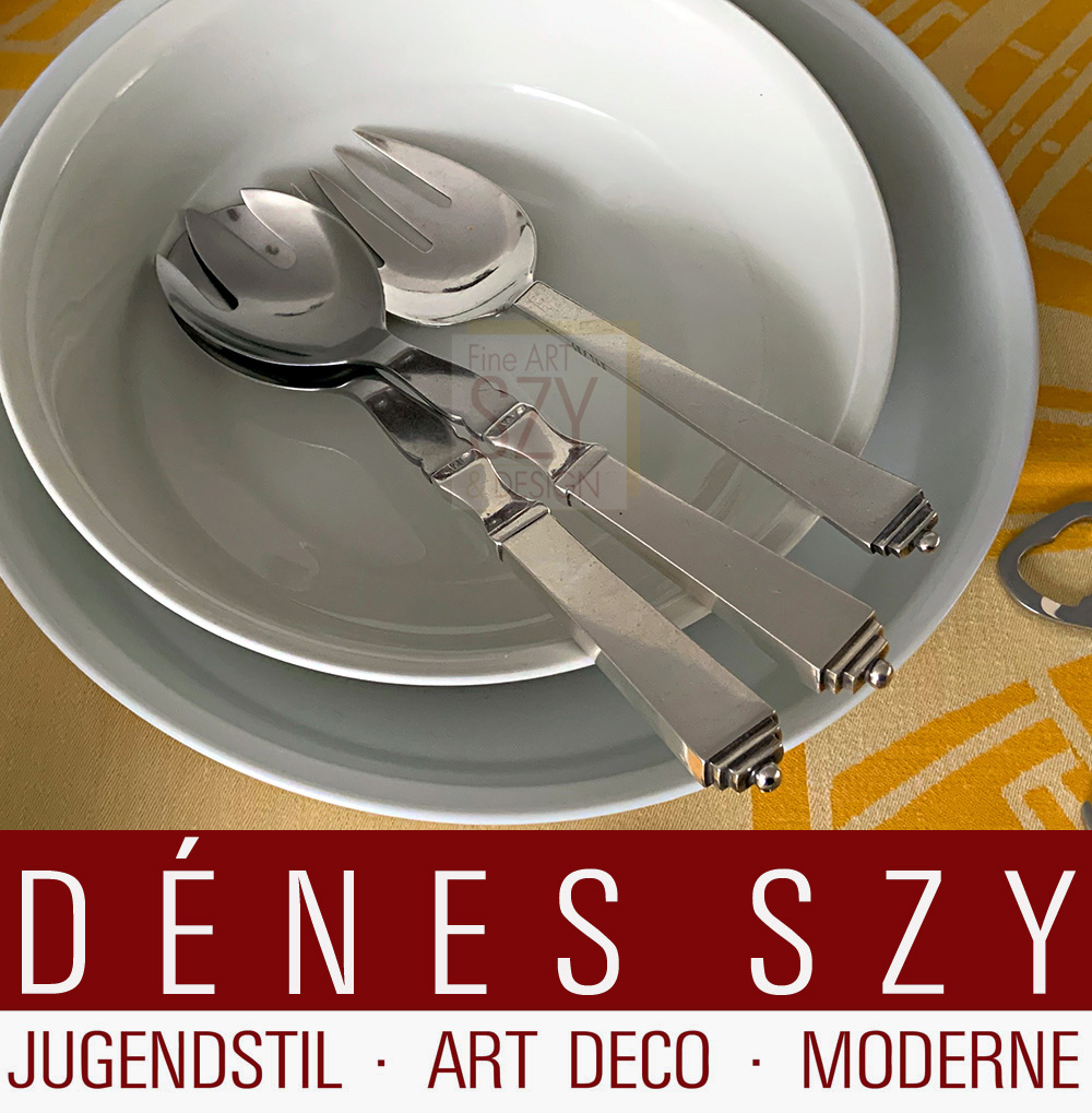 KPM Berlin, Marguerite Friedlaender, Porzellan Speise-, Tafelservice Halle / Muster Burg Giebichenstein in Altweiss