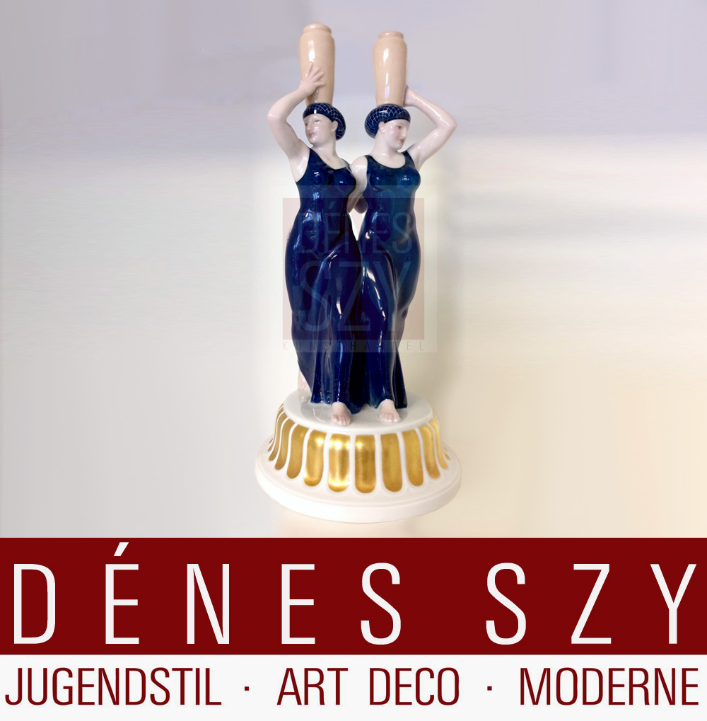 Hochzeitszug KPM Berlin Porzellanfigur Griechinnen A. Amberg