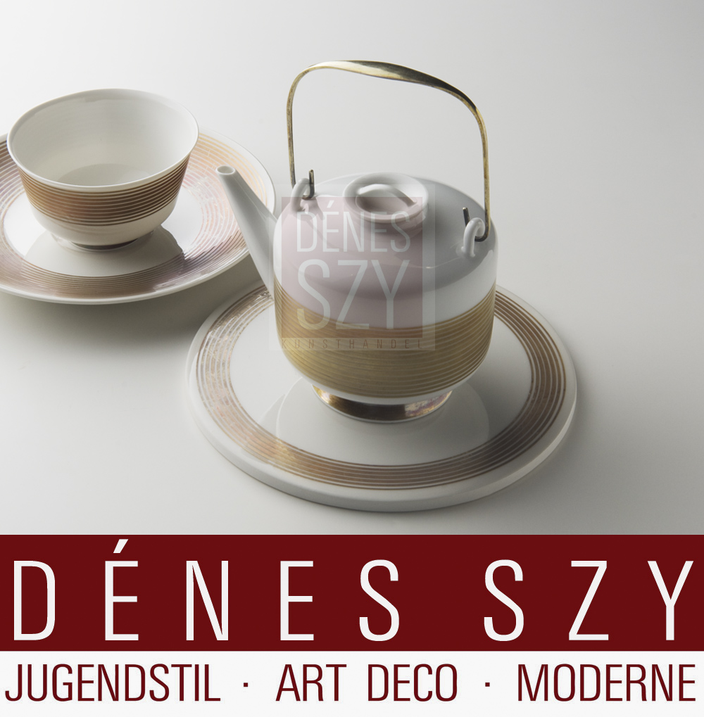 KPM Berlino bricchetto dello servizio HALLE di Marguerite Friedlaender