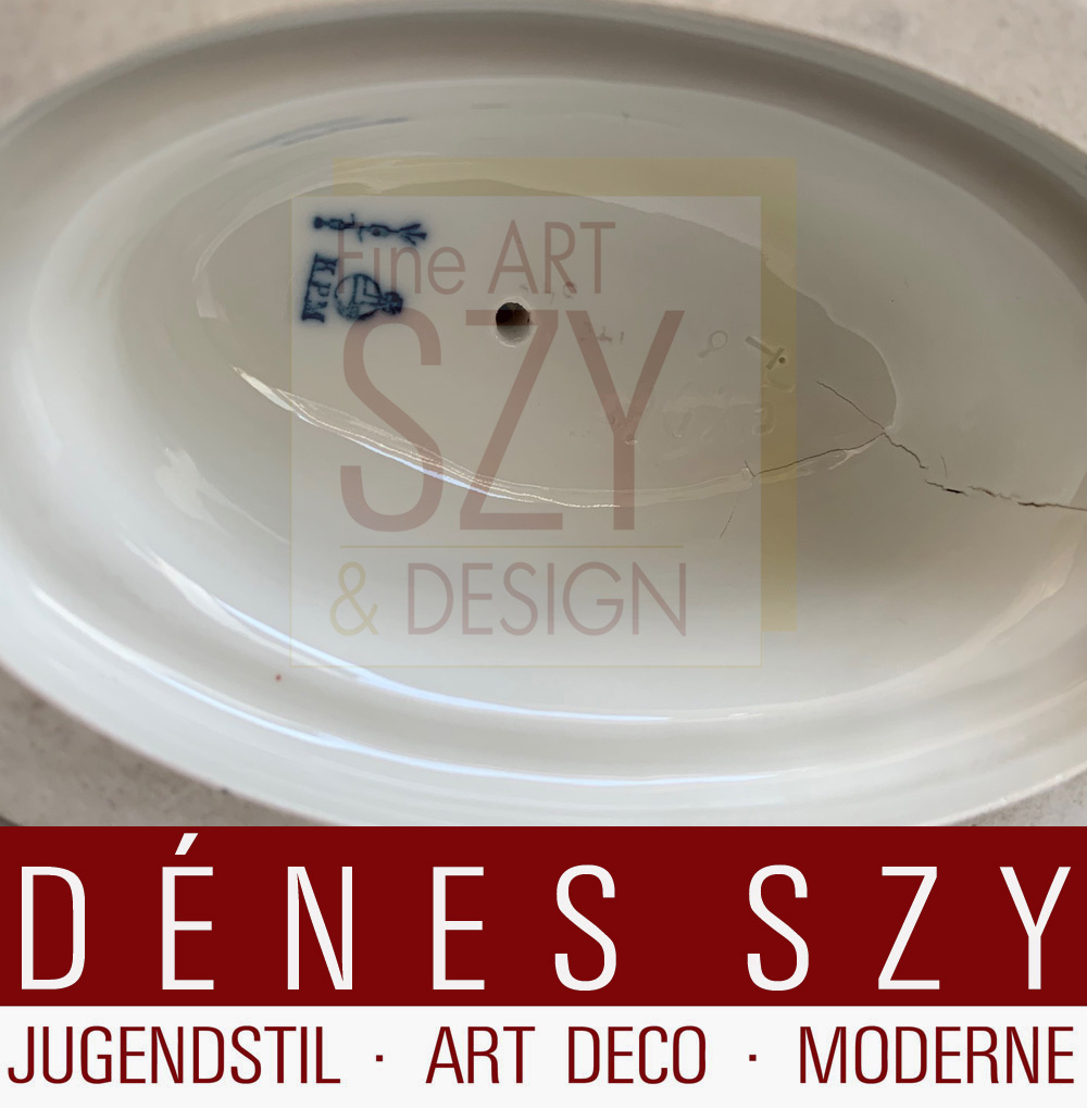 Hochzeitszug KPM Berlin Porzellan Afrikaner mit Waldhorn Adolf Amberg, Entwurf: Adolph Amberg 1910, Staatliche Porzellanmanufaktur Berlin – KPM, Mai 1919