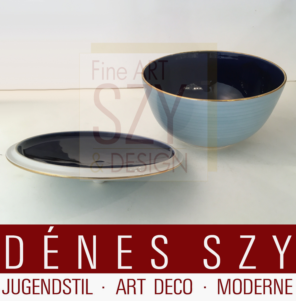 KPM Berlin Porzellan T Petri Urbino Keksdose 1953