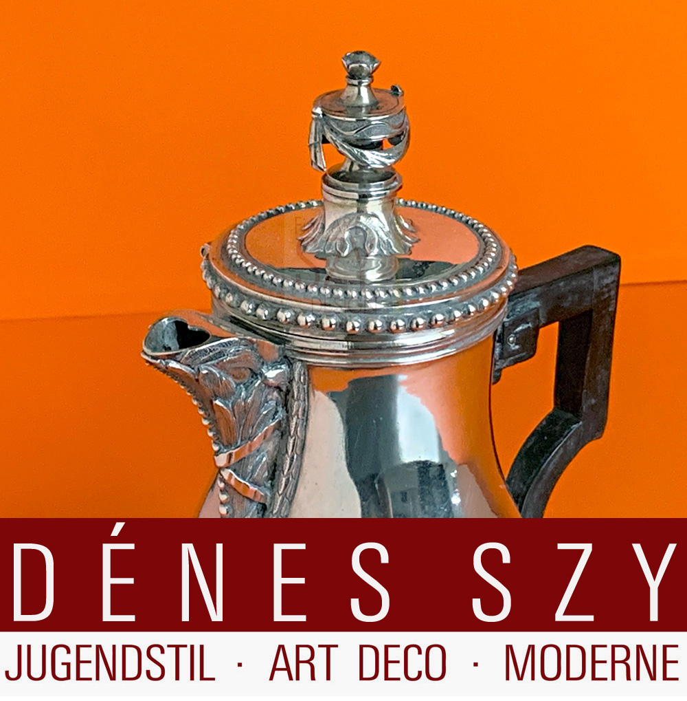 Rheinische Kölner Silber Empire-Kanne des Meisters Mathias Hahn, Köln 1790.