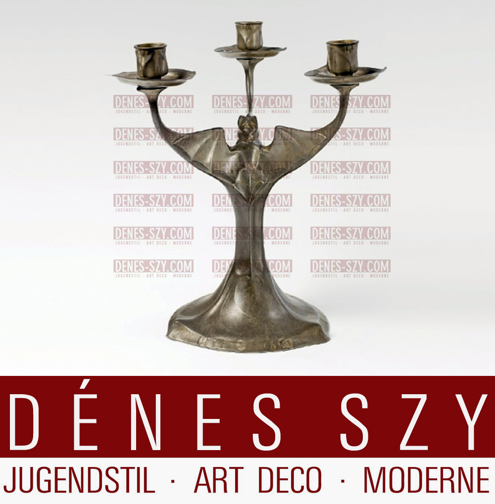 Kayserzinn, Fledermaus Kandelaber