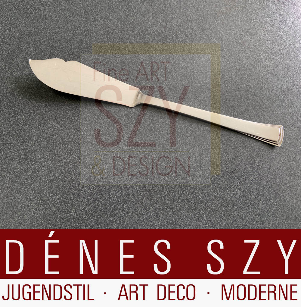 Posate d'argento Congo 32 di Evald Nielsen, coltello da burro