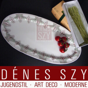 Meissen 1900 Jugendstil Fischplatte Krokusmuster Hentschel – Bild 6