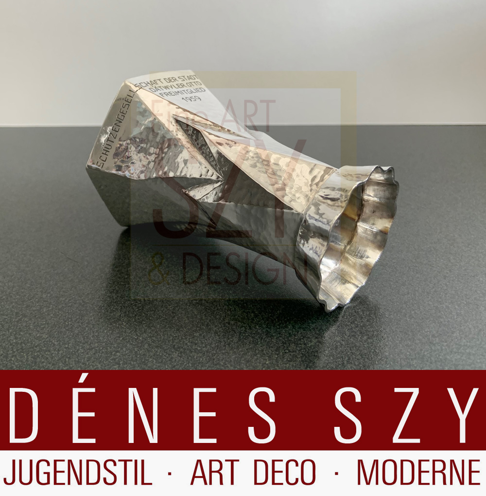 Calice d'argento, bicchiere, Esecuzione: Silberwarenfabrik Sternegg, Sciaffusa Svizzera dal 1934 al 1959, Argento 800, doratura interna