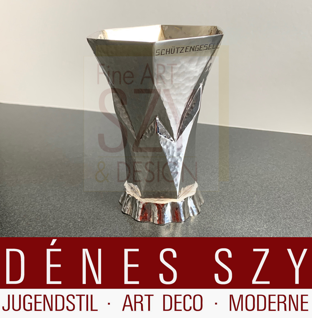 Calice d'argento, bicchiere, Esecuzione: Silberwarenfabrik Sternegg, Sciaffusa Svizzera dal 1934 al 1959, Argento 800, doratura interna