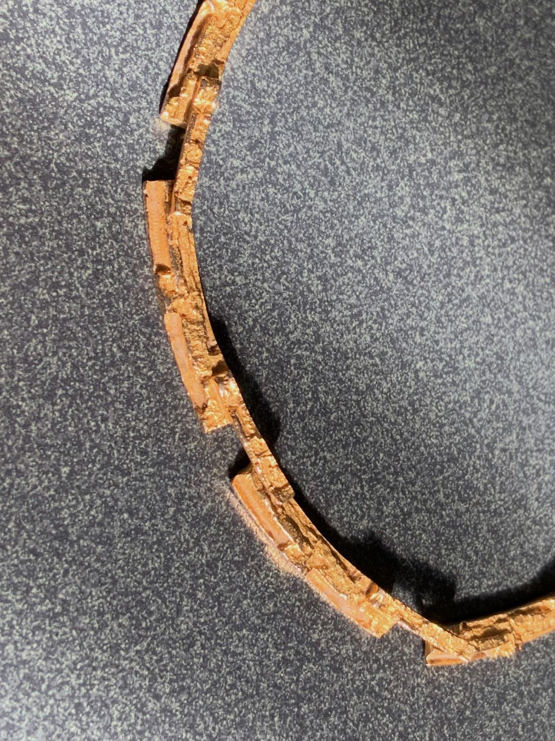 Björn Weckström, Lapponia, Modernes Finnisches 14gliedriges, 14 Karat Gold, Halskette, Halsband Finnland 1979