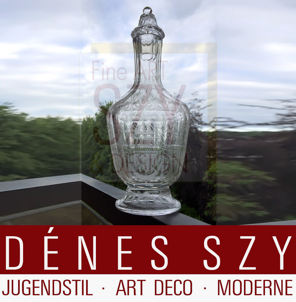 Josef Lobmeyr Wien Austria Maria Theresia Kristall Glas Karaffe