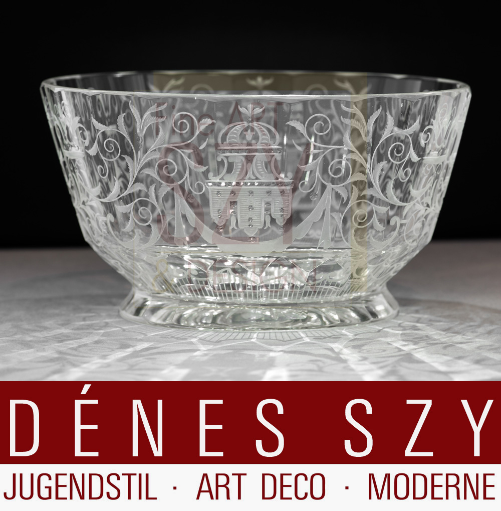 Josef Lobmeyr Wien Austria Maria Theresia Kristall Schale