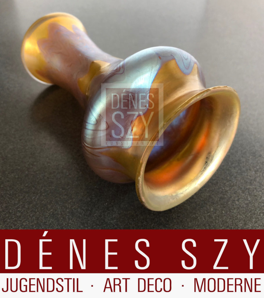 Vaso in vetro Art Nouveau di Loetz Austria verso 1900