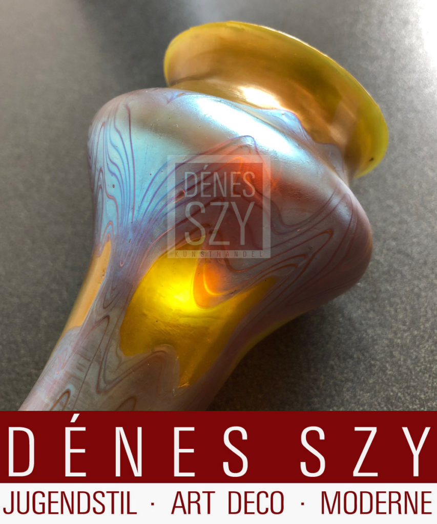 Vaso in vetro Art Nouveau di Loetz Austria verso 1900