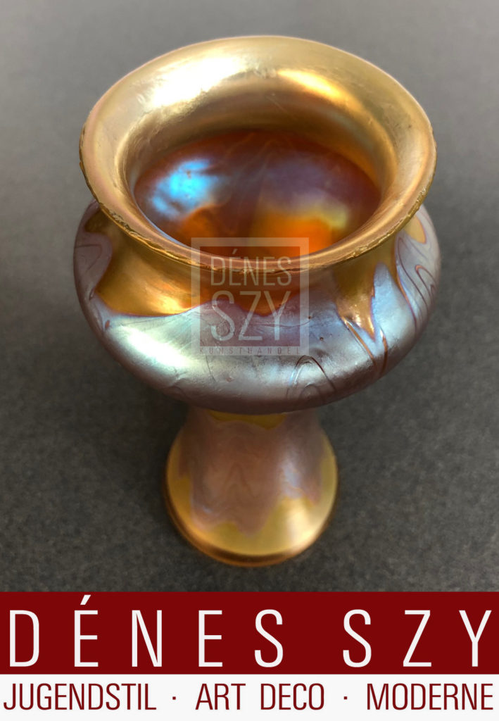 Vaso in vetro Art Nouveau di Loetz Austria verso 1900