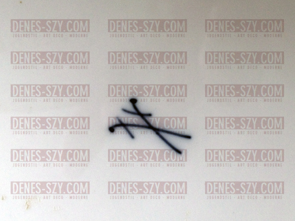 Manifattura delle porcellana di Meissen, porcellana liberty, piatto fondo da dessert, modello archi, Design Theodor Grust 1907