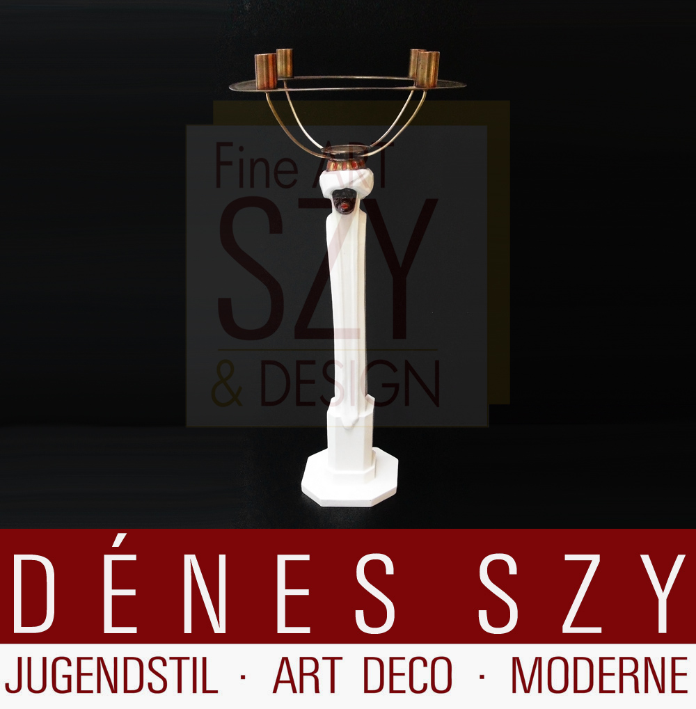 Meissen Jugendstil Porzellan Figur Mohrenleuchter