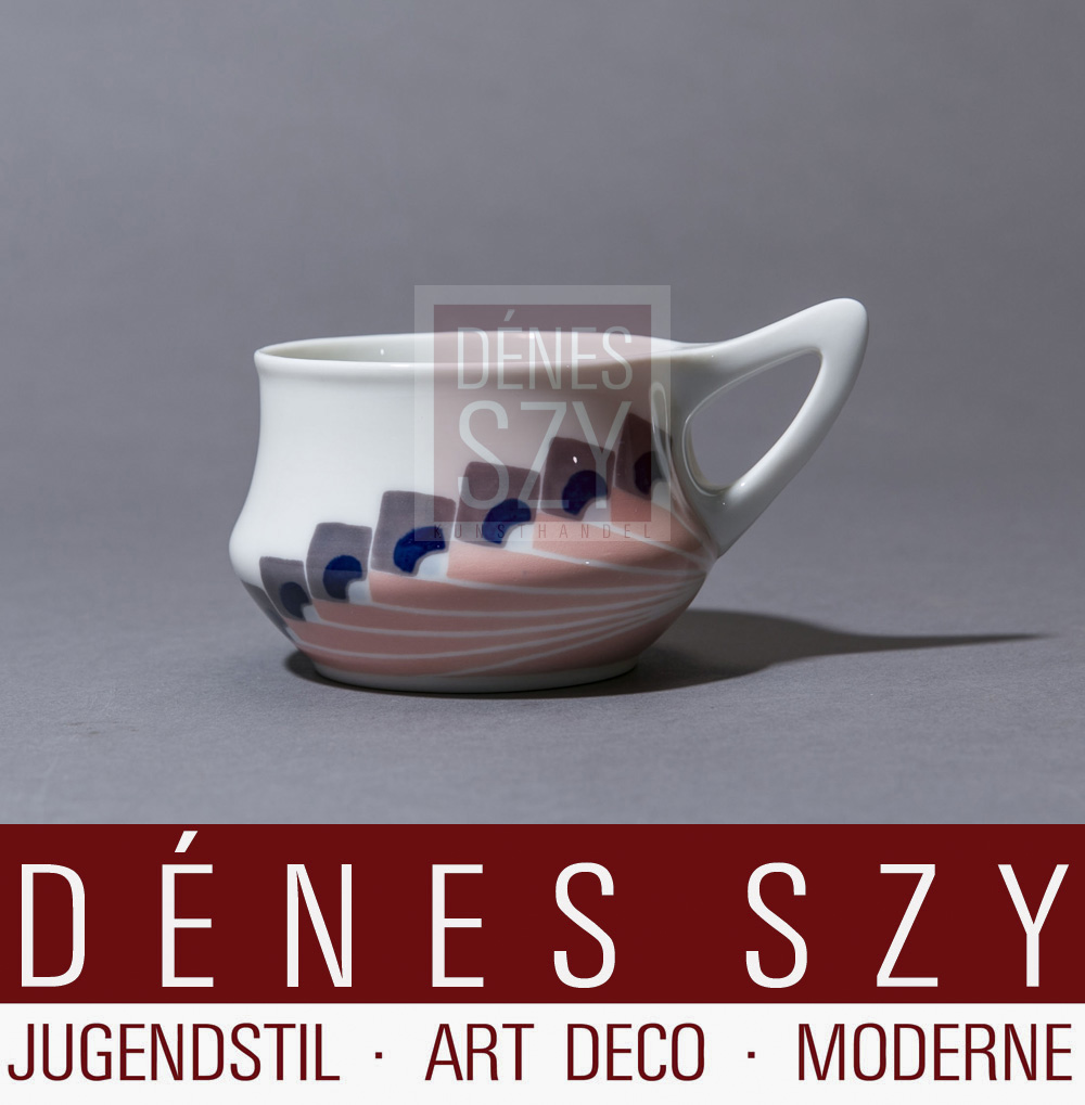 Sucrier modèle Misnia Meissen Porcelaine Art Nouveau – Image 9