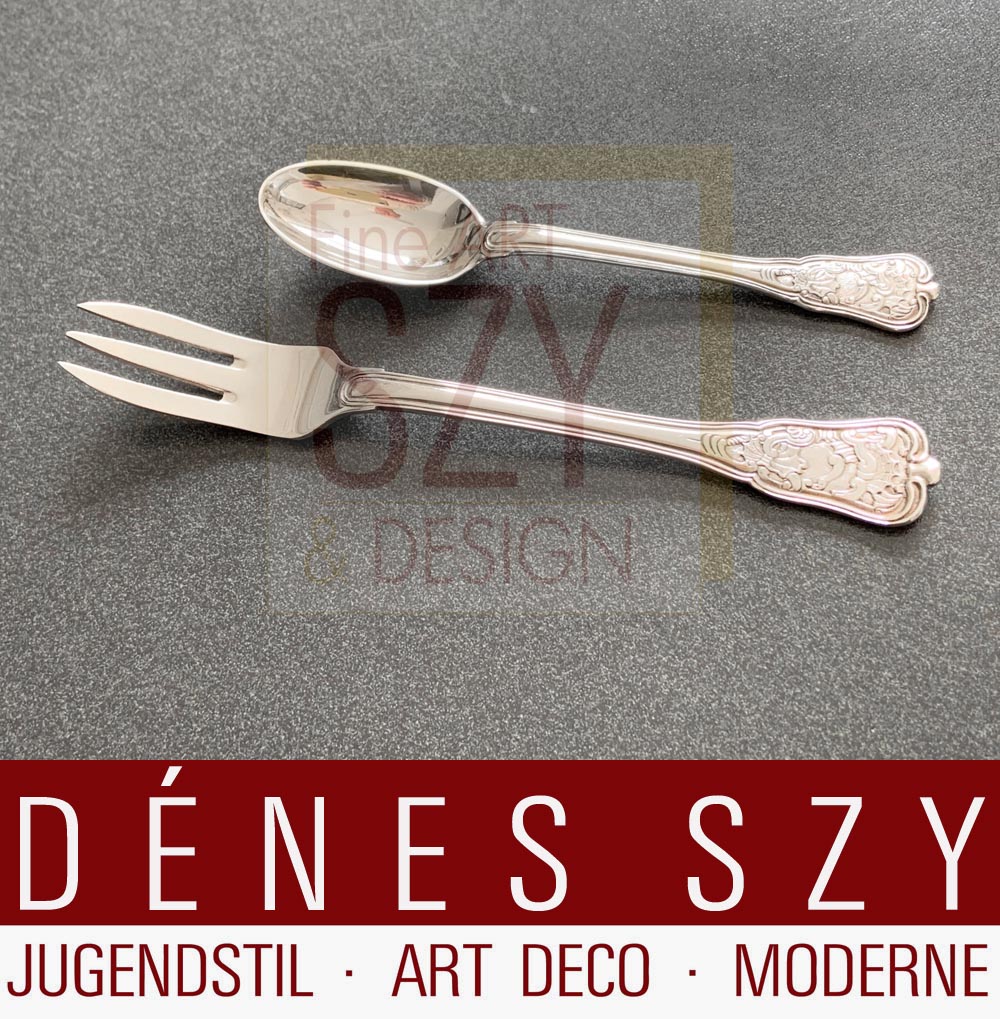 Cucchiaio da caffè modello "Rosenborg", Design: Ole Hagen 1947, Esecuzione: argentiere Anton Michelsen, Copenaghen, argento sterling