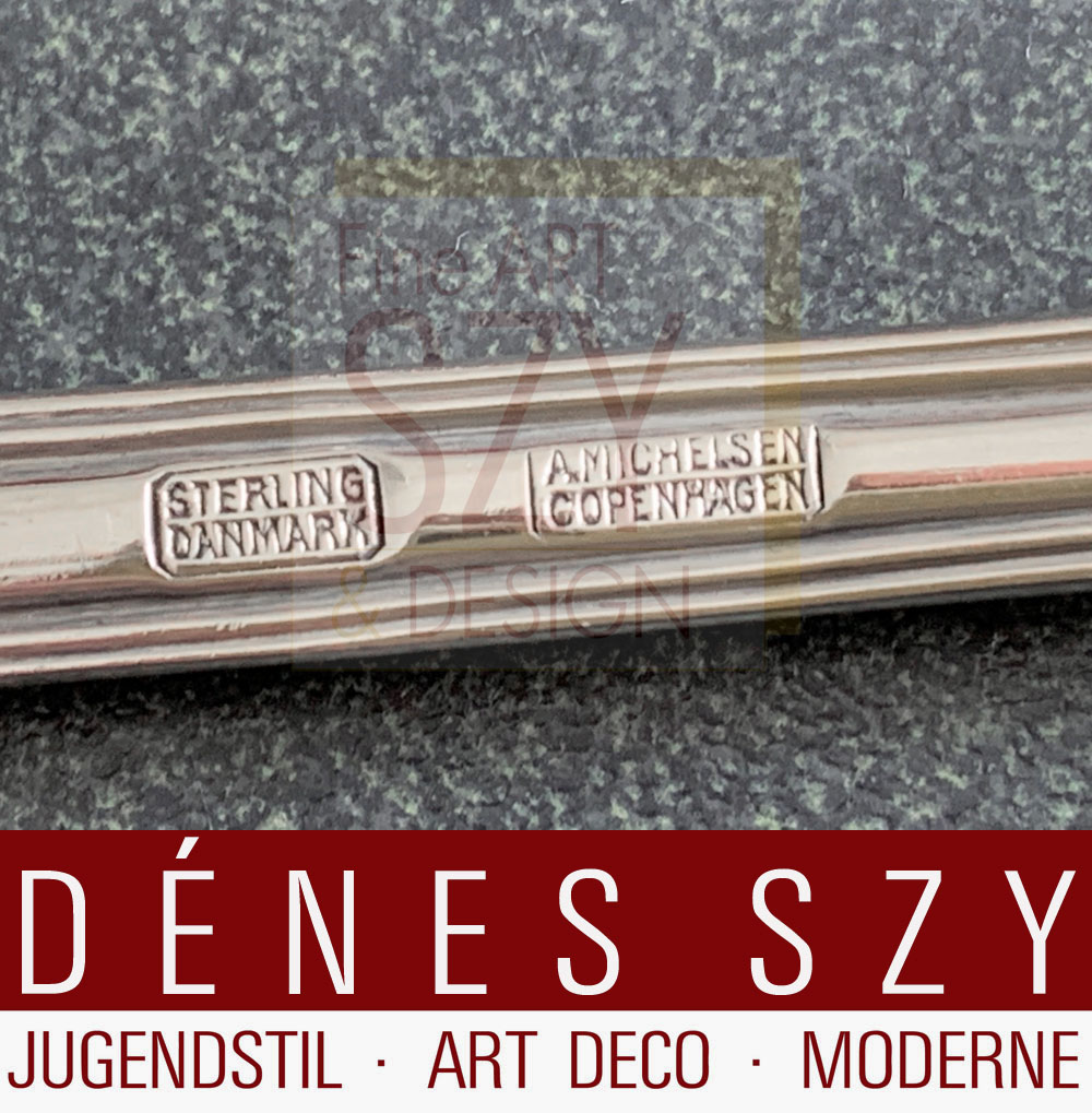 Cucchiaio da caffè modello "Rosenborg", Design: Ole Hagen 1947, Esecuzione: argentiere Anton Michelsen, Copenaghen, argento sterling