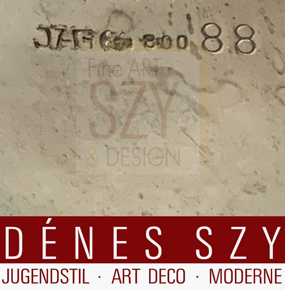 Art Nouveau lattiera e zuccheriera con manici, modelli numeri 88 (latte) e 89 (zucchero), Design ed esecuzione: Orivit AG, Colonia-Ehrenfeld, Germania circa 1904, argento 800