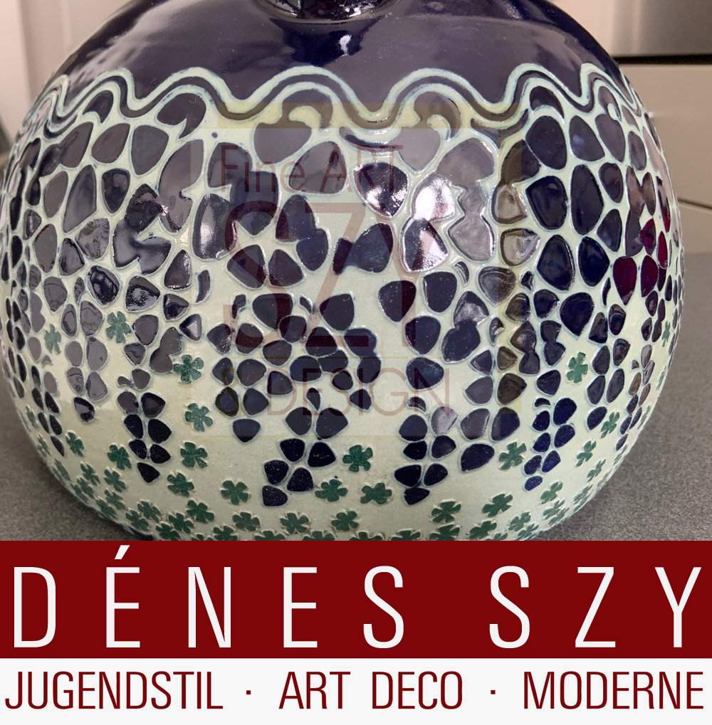 Jugendstil Steinzeug Bowle Seladon, Entwurf: Richard Riemerschmid 1902/04, Ausfuehrung: Reinhold Merkelbach, Grenzhausen ca. 1909, Westerwald, Deutschland