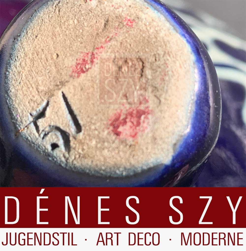 Ciotola da punch in gres porcellanato Art Nouveau Richard Riemerschmied