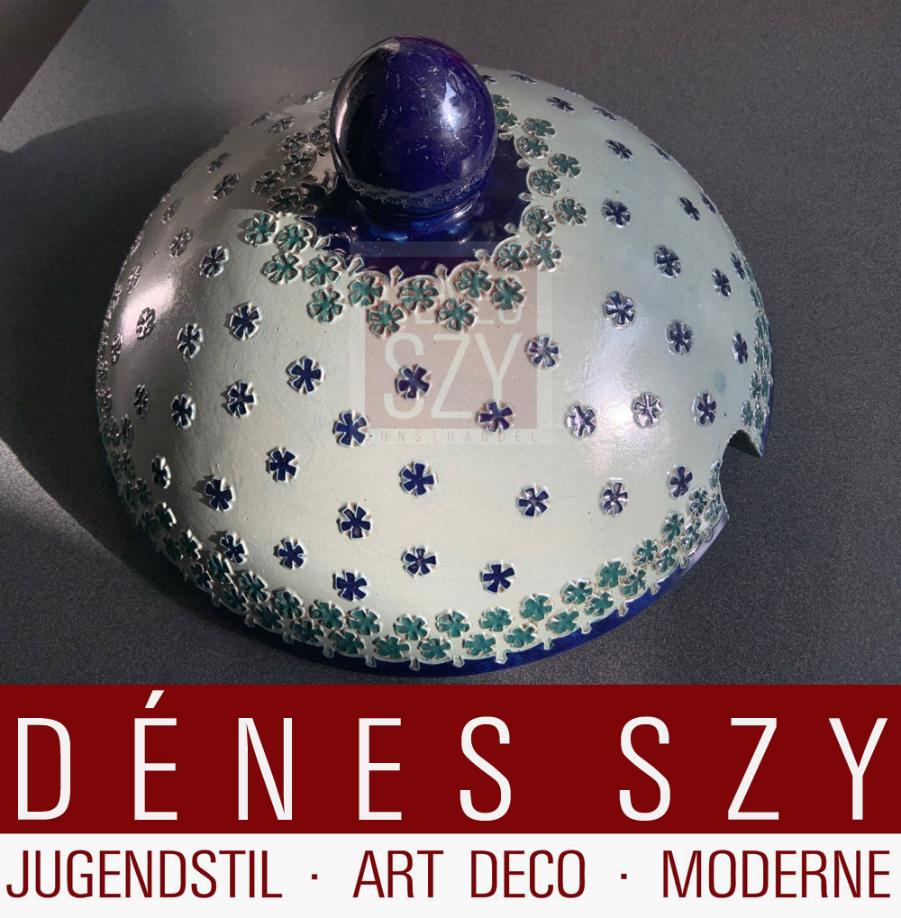 Ciotola da punch in gres porcellanato Art Nouveau Richard Riemerschmied