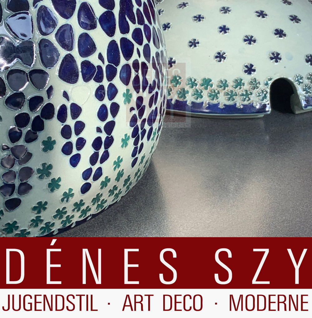 Ciotola da punch in gres porcellanato Art Nouveau Richard Riemerschmied