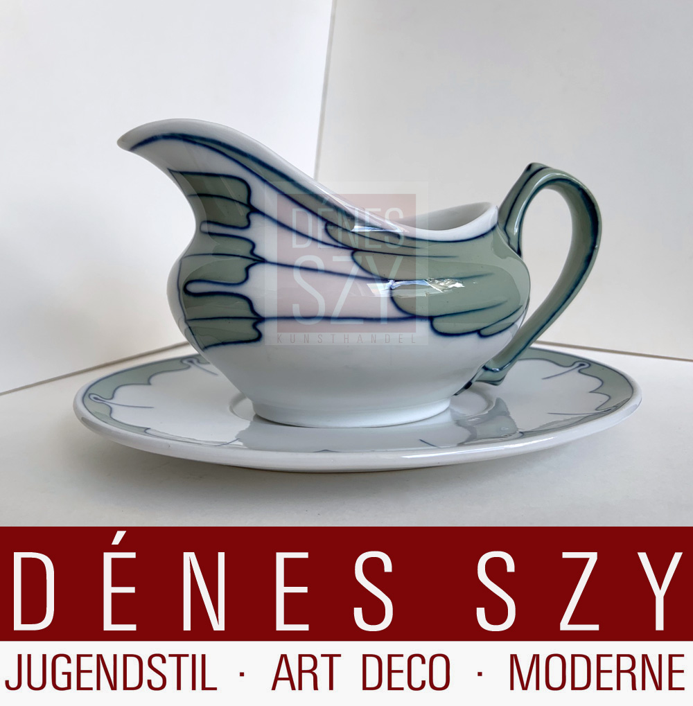 Salsiera piccola di Meissen in porcellana epoca liberty design Hentschel