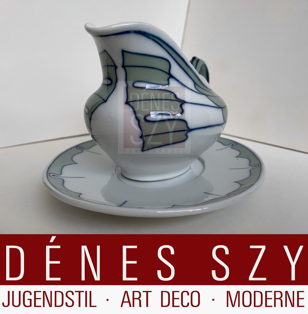 Salsiera piccola di Meissen in porcellana epoca liberty design Hentschel