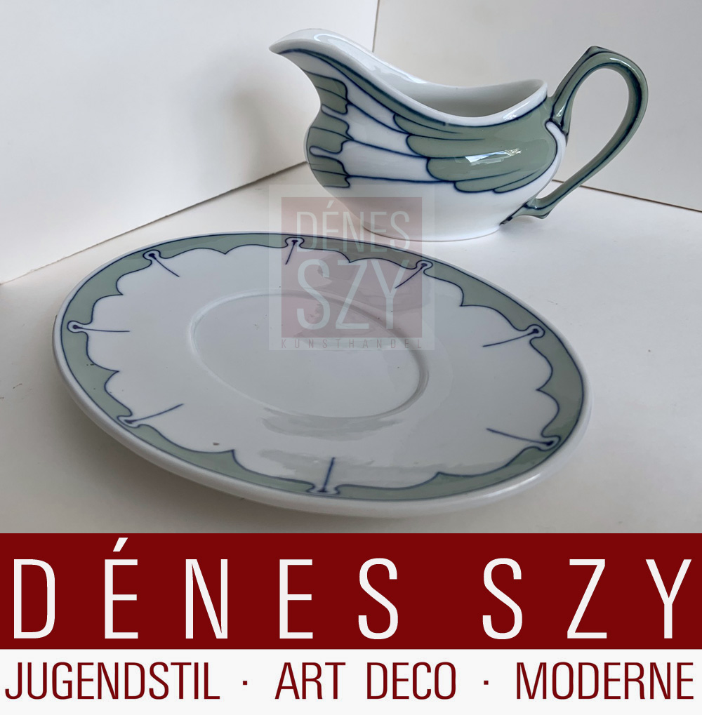 Salsiera piccola di Meissen in porcellana epoca liberty design Hentschel
