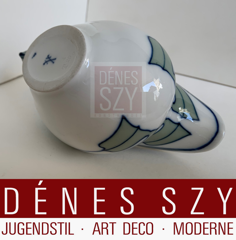 Salsiera piccola di Meissen in porcellana epoca liberty design Hentschel