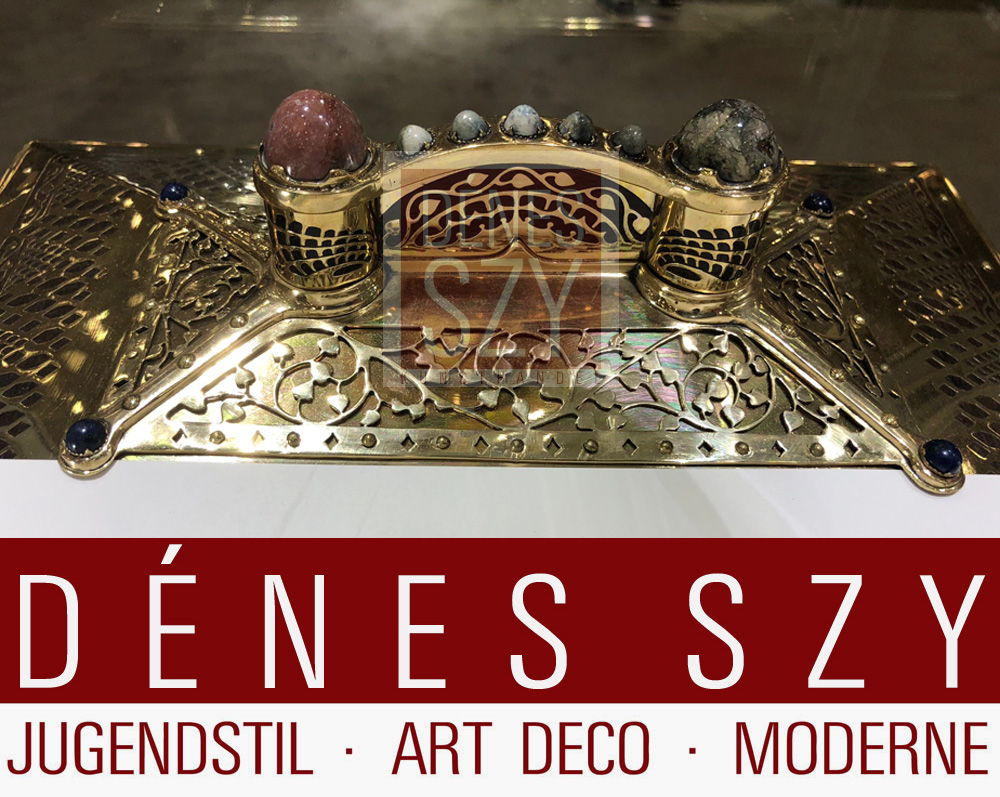 Portagioie in ottone epoca liberty, Erhard e Soehne