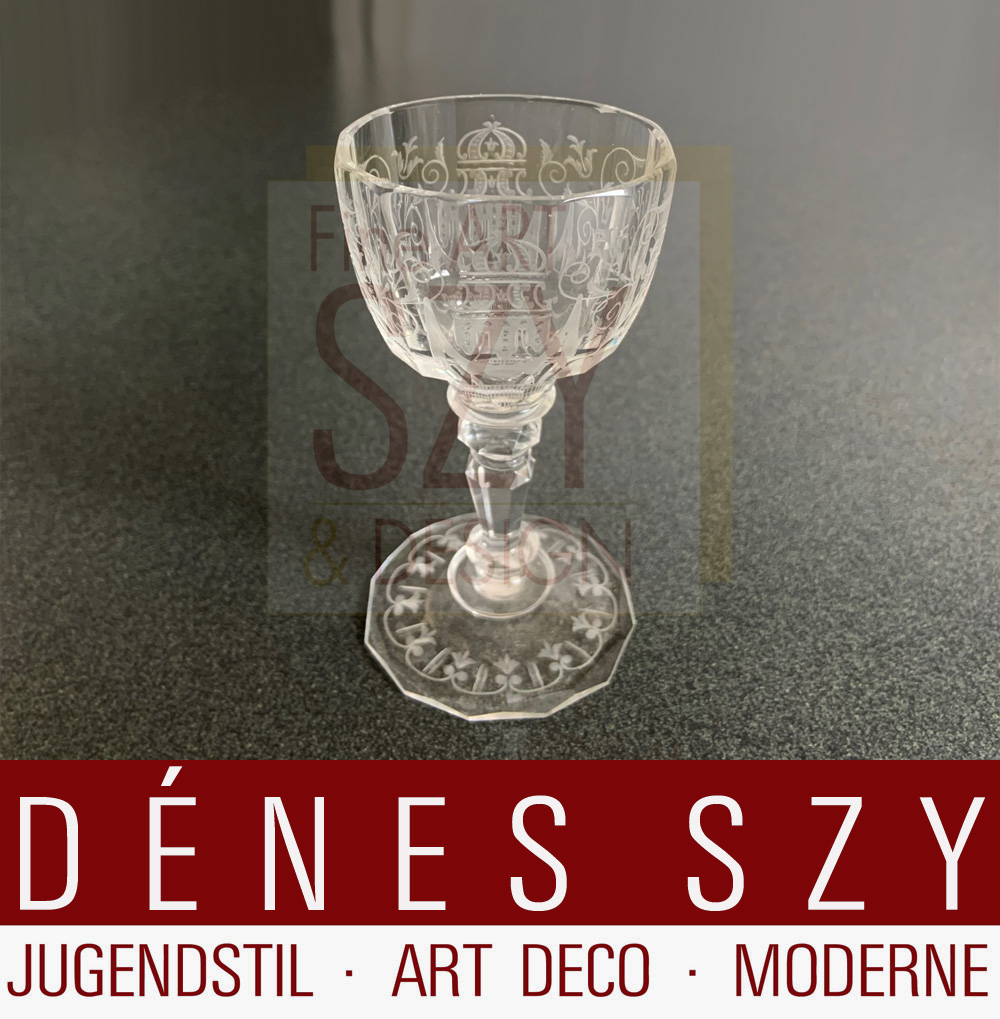 Josef Lobmeyr Vienna Austria Maria Theresia cristallo bicchiere da Sherry