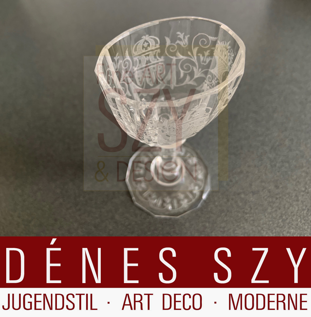 Josef Lobmeyr Vienna Austria Maria Theresia cristallo bicchiere da Sherry