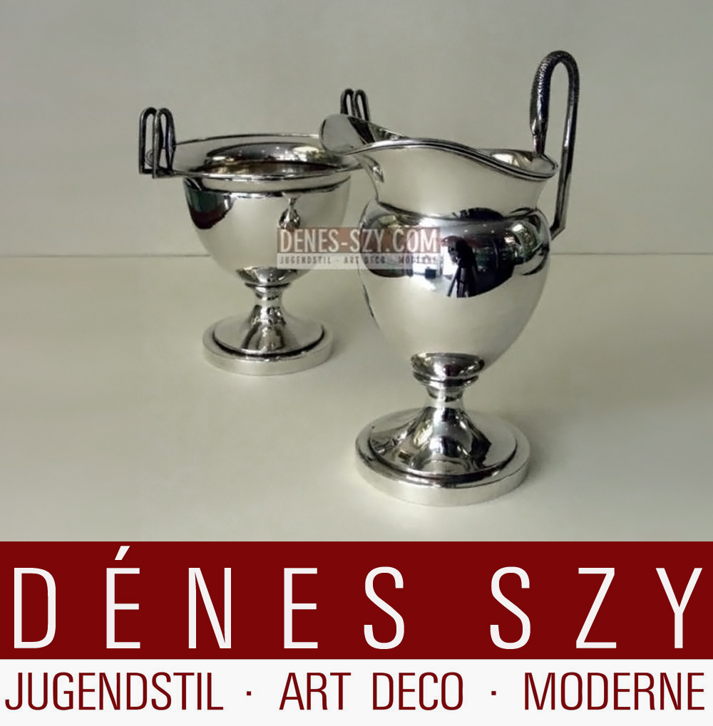 crema e zucchero completo, Dresden / Germania, ca. 1780, argento, F. e C. Schroedel