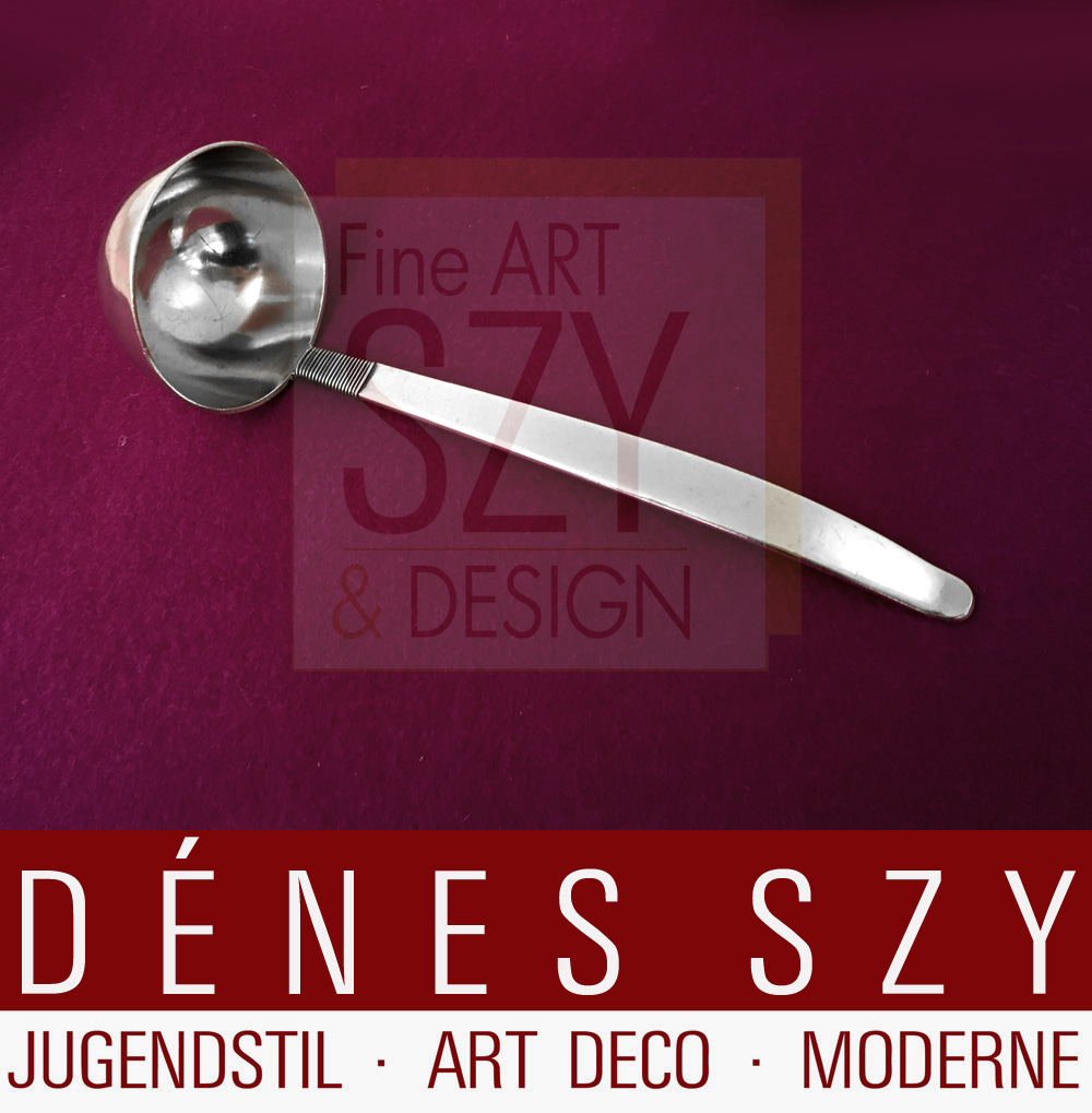 Svend Weihrauch Hingelberg 18 posate d'argento mestola per salsa