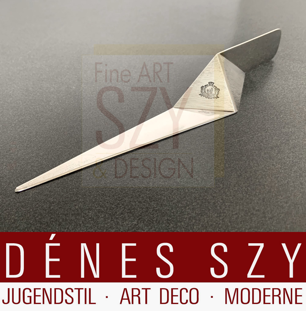 Tagliacarte d'argento, Design ed esecuzione: Rey Urban, Stoccolma, Svezia 1984, argento sterling 925