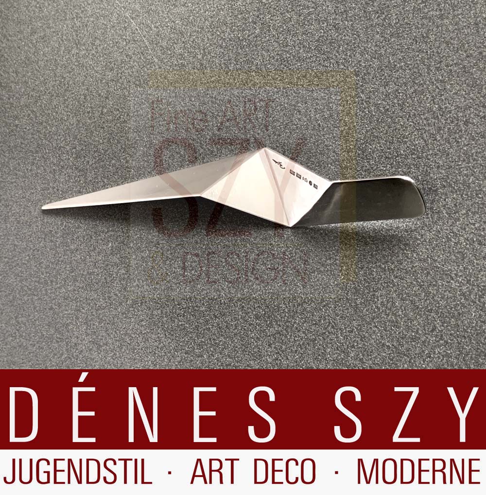 Tagliacarte d'argento, Design ed esecuzione: Rey Urban, Stoccolma, Svezia 1984, argento sterling 925