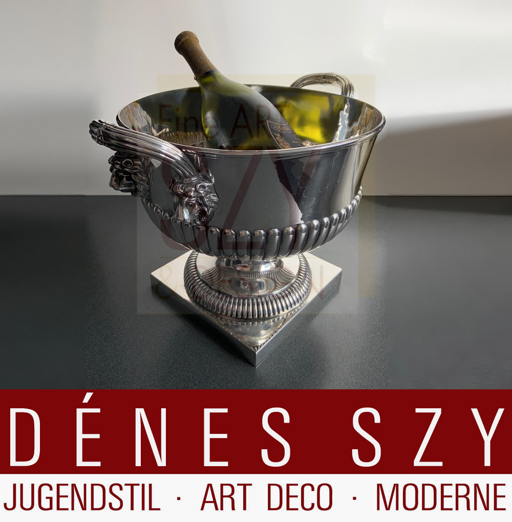 Giorgio III, secchiello per champagne in argento Empire, Esecuzione: Londra 1815, Inghilterra, argento 925