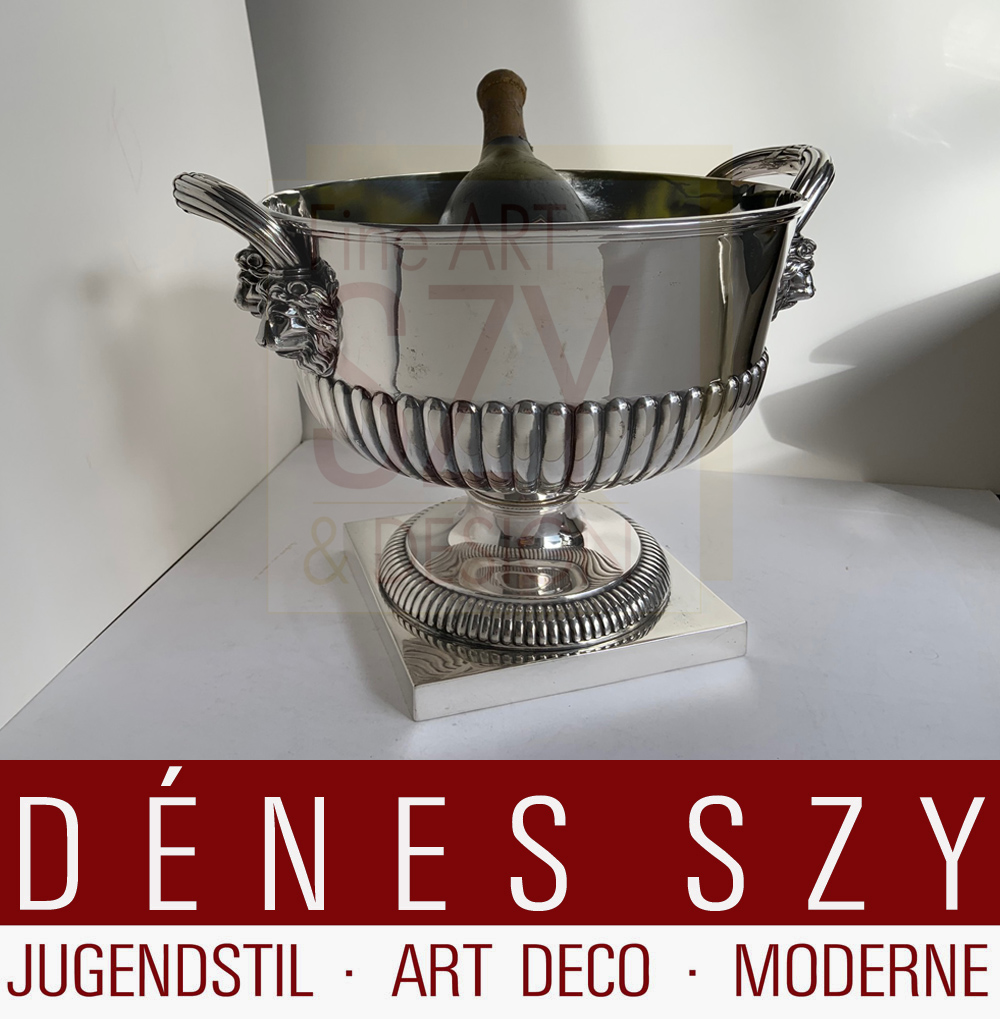 Giorgio III, secchiello per champagne in argento Empire, Esecuzione: Londra 1815, Inghilterra, argento 925