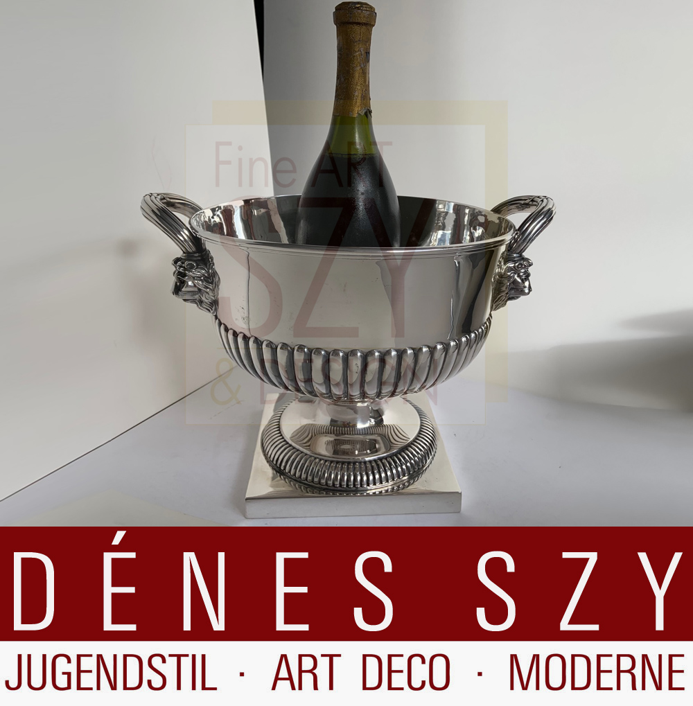 Giorgio III, secchiello per champagne in argento Empire, Esecuzione: Londra 1815, Inghilterra, argento 925