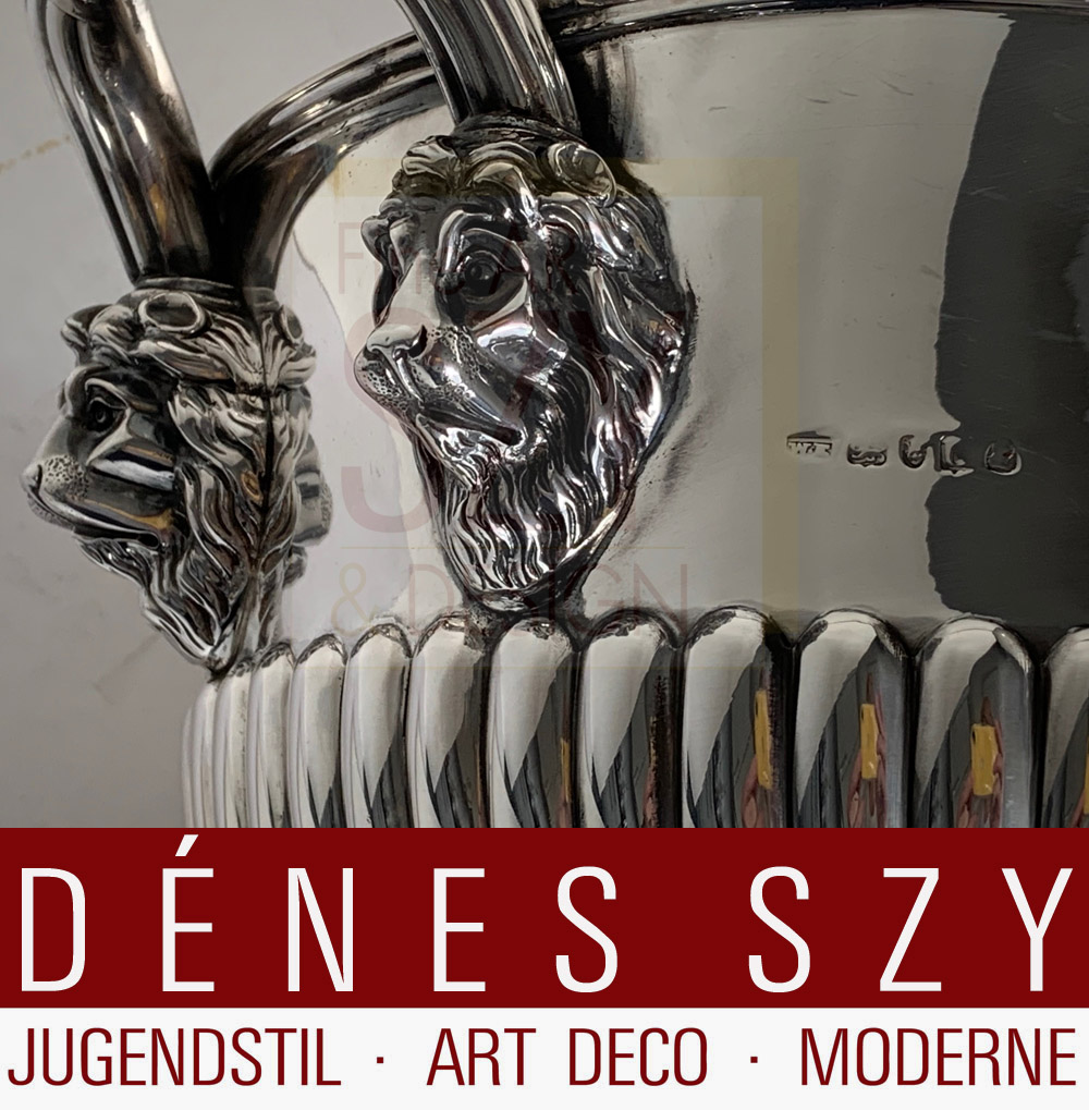 Giorgio III, secchiello per champagne in argento Empire, Esecuzione: Londra 1815, Inghilterra, argento 925