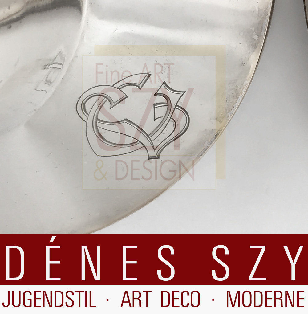 Paio di candelabri svedesi in argento MGAB 1961