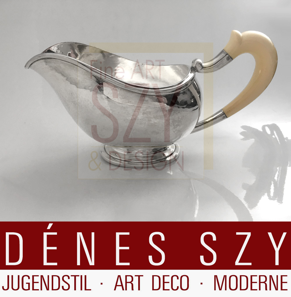 Sterling Danimarca Holger Rasmussen salsiera d'argento degli anni '40