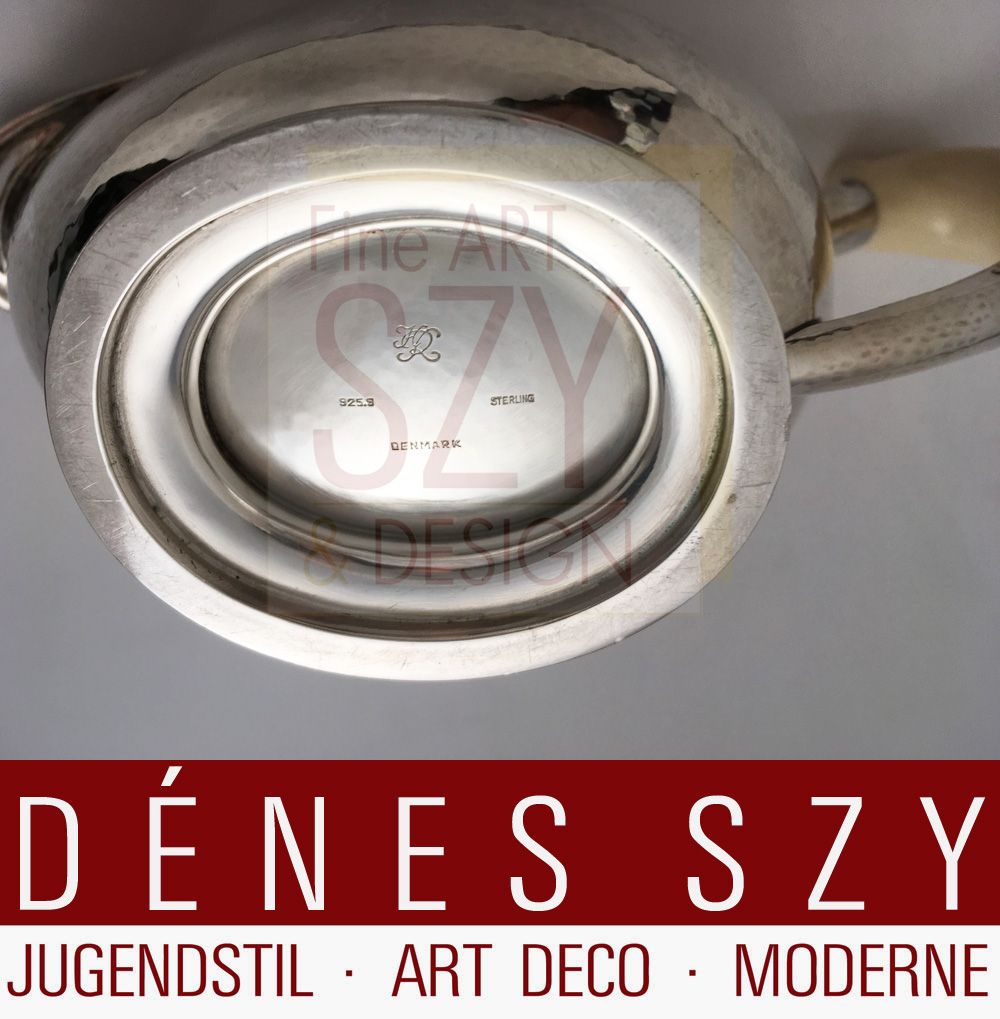 Sterling Danimarca Holger Rasmussen salsiera d'argento degli anni '40
