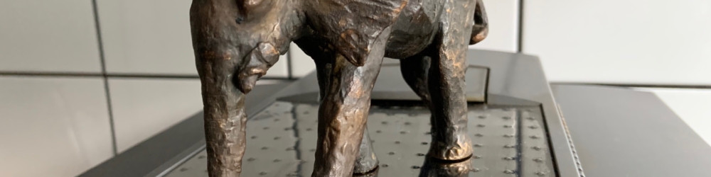 Renée Sintenis Tierfigur, Junger Elefant. Bronze 1926,