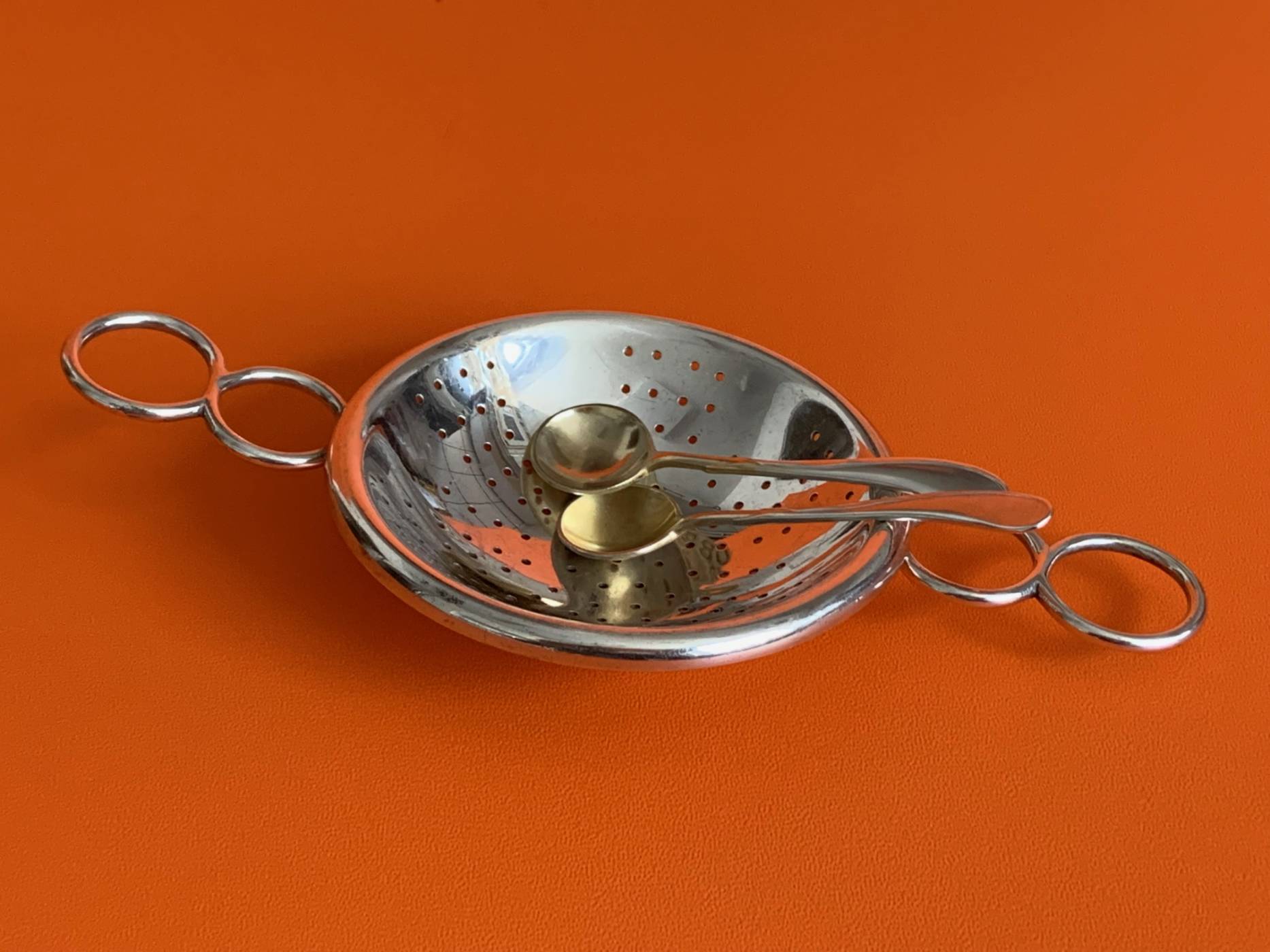 German Art Nouveau Design Heinrich Vogeler for Wilkens and Sons, Bremen Germany 1903, silver flatware, XL serving spoon, pattern Tulipan in silver 800.