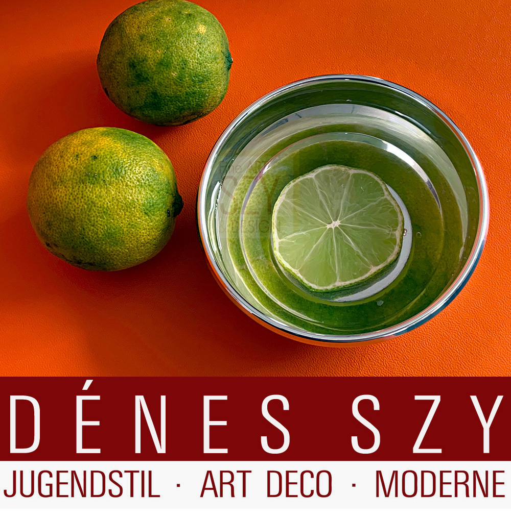 German Art Deco dessert bowl set 12/st., silver 830, Wilkens and Sons, Bremen, Germany ca. 1930