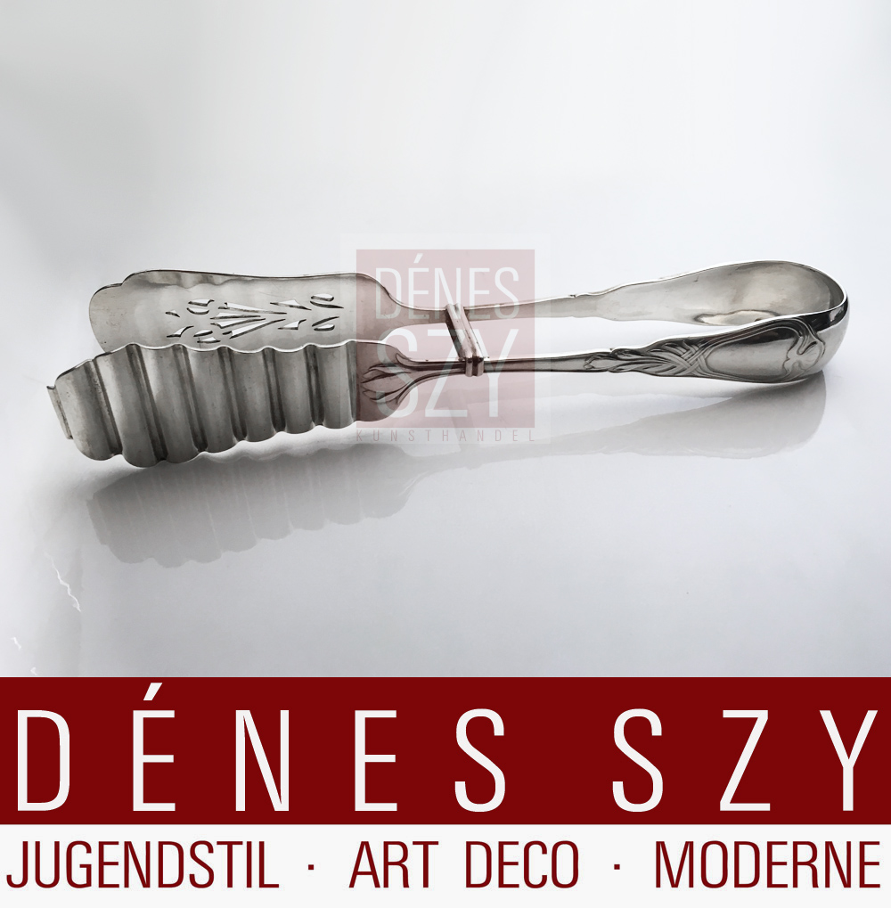 Jugendstil Silber Spargelheber Herbstzeitlose Vogeler