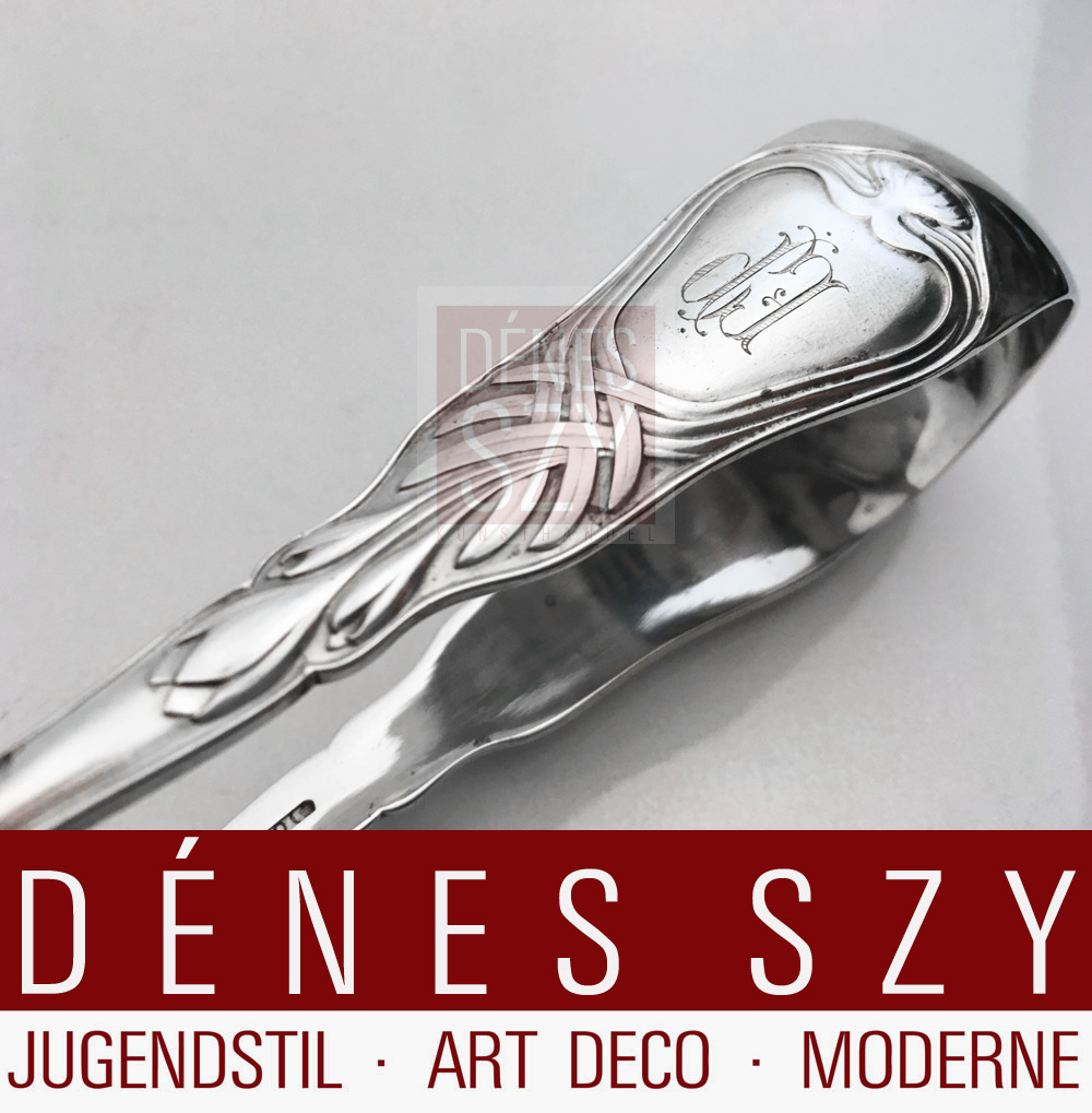 Jugendstil Silber Spargelheber Herbstzeitlose Vogeler